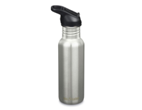 Klean Kanteen Drinkfles - classic narrow - sportdop met flip - brushed stainless - 532 ml