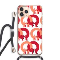 Dogs: iPhone 11 Pro Max Transparant Hoesje met koord