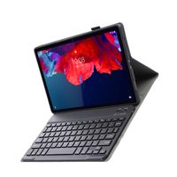 Basey Lenovo Tab P11 Plus Hoes Toetsenbord Hoesje Keyboard Case Cover - Zwart - thumbnail