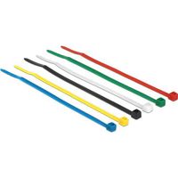 DeLOCK 18627 kabelbinder Nylon Zwart, Blauw, Groen, Rood, Transparant, Geel 100 stuk(s) - thumbnail