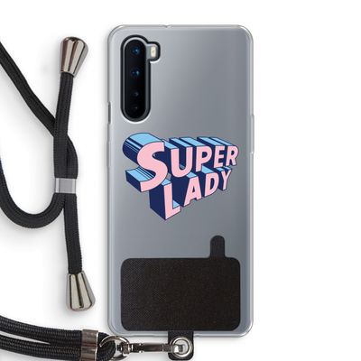 Superlady: OnePlus Nord Transparant Hoesje met koord