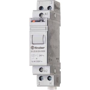 Finder 20.23.8.012.4000 Stroomstootschakelaar DIN-rail 1x NO, 1x NC 12 V/AC 16 A 4000 VA 1 stuk(s)