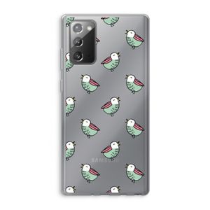 Vogeltjes: Samsung Galaxy Note 20 / Note 20 5G Transparant Hoesje