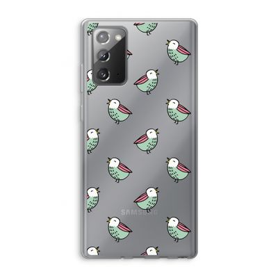 Vogeltjes: Samsung Galaxy Note 20 / Note 20 5G Transparant Hoesje
