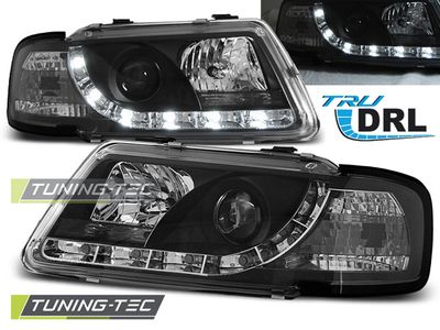 Tuning-Tec Koplampen dagrijlicht ZWART voor Audi A3 8L 08.96-08.00