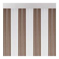 Gordijn Acudam Lisboa Deuren Kristal Bruin Buitenkant PVC Aluminium 90 x 210 cm