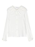 Monnalisa chemise à détail de plastron - Blanc - thumbnail