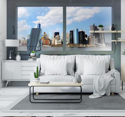 Fotobehang steden met gebouwen