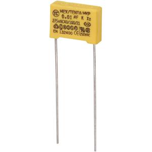 TRU COMPONENTS MKP-X2 1 stuk(s) MKP-X2-ontstoringscondensator Radiaal bedraad 0.01 µF 275 V/AC 10 % 10 mm (l x b x h) 13 x 4 x 9 mm