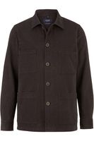 OLYMP SIGNATURE Soft Business Tailored Fit Overshirt grijs, Effen