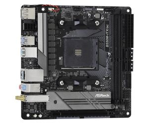 ASRock B550M-ITX/ac Moederbord Socket AMD AM4 Vormfactor Mini-ITX Moederbord chipset AMD® B550