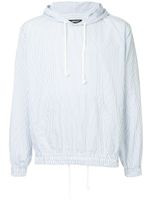 Undercover striped hoodie - Blanc