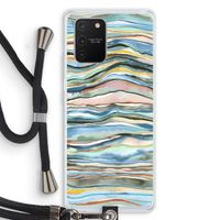 Watercolor Agate: Samsung Galaxy S10 Lite Transparant Hoesje met koord