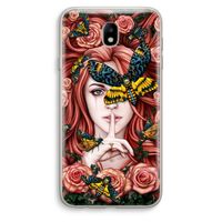 Lady Moth: Samsung Galaxy J7 (2017) Transparant Hoesje
