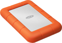 LaCie Rugged USB-C externe harde schijf 2000 GB Oranje, Zilver - thumbnail