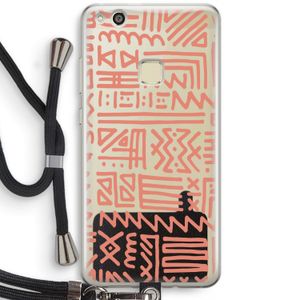 Marrakech Pink: Huawei Ascend P10 Lite Transparant Hoesje met koord