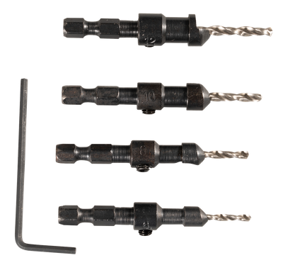 Makita Accessoires Verzinkboor Quad Driver-set - D-73455 - D-73455
