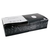 Servet zwart 2 laags 33 cm 1/4 vouw (50 stuks)