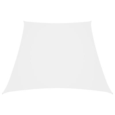 VidaXL Zonnezeil trapezium 2/4x3 m oxford stof wit