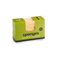 Twee Plantaardige Schoonmaaksponzen