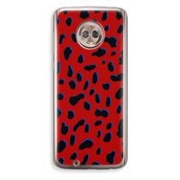 Red Leopard: Motorola Moto G6 Transparant Hoesje