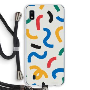 Illustratieve pop 2: Samsung Galaxy A10 Transparant Hoesje met koord