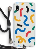 Illustratieve pop 2: Samsung Galaxy A10 Transparant Hoesje met koord