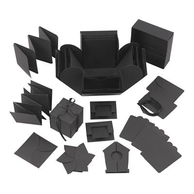 Creativ Company Explosion box geschenkdoos zwart set
