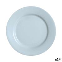 Eetbord Luminarc Plumi Paradise Azu Blauw Glas Ø 2,24 cm (24 Stuks)