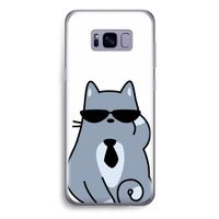 Cool cat: Samsung Galaxy S8 Plus Transparant Hoesje