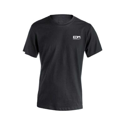 Heren-T-Shirt met Korte Mouwen EDM Zwart Maat S