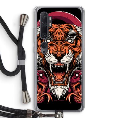 Tiger and Rattlesnakes: Xiaomi Mi Note 10 Transparant Hoesje met koord