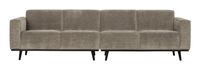 BePureHome Bank 'Statement' 4-zits, Rib, kleur Clay