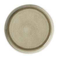 Dinerbord kaori - wit/bruin - ø27x3 cm