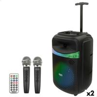 Luidspreker met Karaokemicrofoon Bontempi Plastic 27 x 40 x 25 cm (2 Stuks)