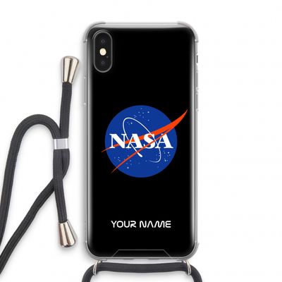 NASA: iPhone XS Transparant Hoesje met koord
