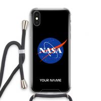 NASA: iPhone XS Transparant Hoesje met koord