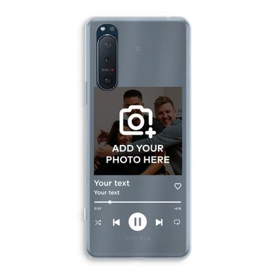 Music Player: Sony Xperia 5 II Transparant Hoesje