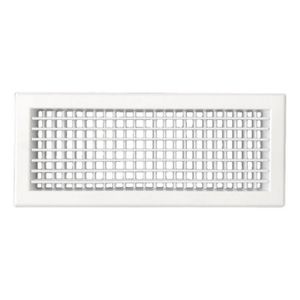 Wandrooster Vta-8110d (inbouw) Staal - 300x100mm - Met Dubbele Instelbare Schoepen