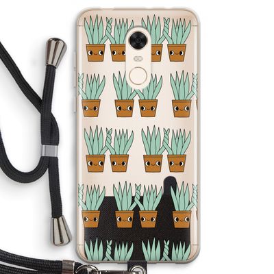 Sansevieria: Xiaomi Redmi 5 Transparant Hoesje met koord