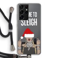 Came To Sleigh: Samsung Galaxy S21 Ultra Transparant Hoesje met koord