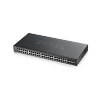 ZyXEL GS1920-48V2 Managed Gigabit Ethernet (10/100/1000) Zwart - thumbnail