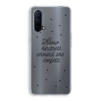 Confetti: OnePlus Nord CE 5G Transparant Hoesje Confetti: OnePlus Nord CE 5G Transparant Hoesje