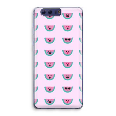 Smiley watermeloenprint: Honor 9 Transparant Hoesje