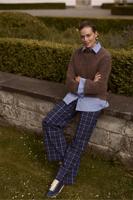 Lexie check trousers - multi color - 13286