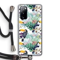 Tukans: Samsung Galaxy S20 FE / S20 FE 5G Transparant Hoesje met koord Tukans: Samsung Galaxy S20 FE / S20 FE 5G Transparant Hoesje met koord