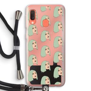 King Kylie: Samsung Galaxy A20e Transparant Hoesje met koord