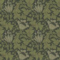 Dutch Wallcoverings Hidden Treasures - Anemone Grn/Zwart