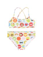 Moschino Kids bikini à logo imprimé - Argent Moschino Kids bikini à logo imprimé - Argent