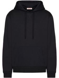 Valentino Garavani hoodie en coton à détail de clous - Noir